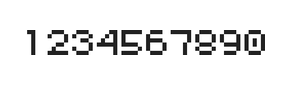 5×6数字点阵字体 ddN56AB1489