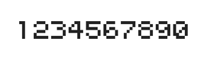 5×6数字点阵字体 ddN56AB1495