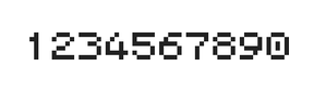5×6数字点阵字体 ddN56AB1502