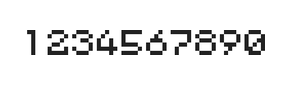 5×6数字点阵字体 ddN56AB1503