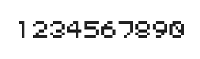 5×6数字点阵字体 ddN56AB1505