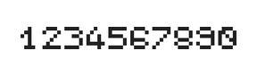 5×6数字点阵字体 ddN56AB1506
