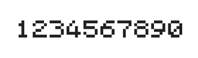 5×6数字点阵字体 ddN56AB1509