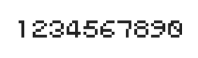 5×6数字点阵字体 ddN56AB1516