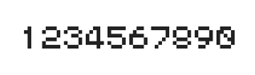 5×6数字点阵字体 ddN56AB1517