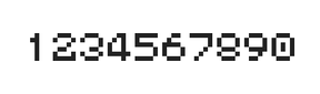 5×6数字点阵字体 ddN56AB1523
