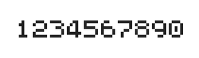 5×6数字点阵字体 ddN56AB1526
