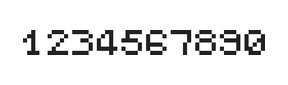 5×6数字点阵字体 ddN56AB1528
