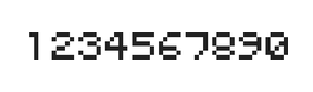 5×6数字点阵字体 ddN56AB1529