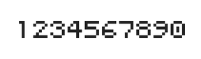 5×6数字点阵字体 ddN56AB1535