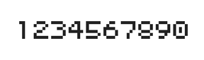 5×6数字点阵字体 ddN56AB1558