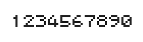 5×6数字点阵字体 ddN56AB1559