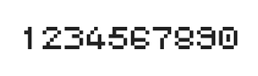 5×6数字点阵字体 ddN56AB1561