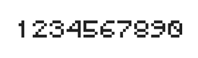 5×6数字点阵字体 ddN56AB1564