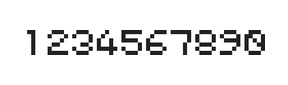 5×6数字点阵字体 ddN56AB1568