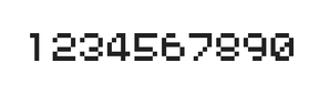 5×6数字点阵字体 ddN56AB1570