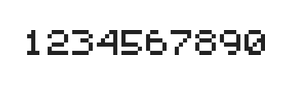 5×6数字点阵字体 ddN56AB1571