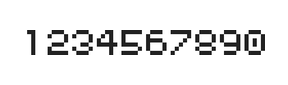 5×6数字点阵字体 ddN56AB1576