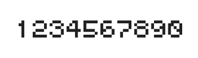 5×6数字点阵字体 ddN56AB1585