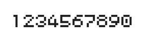 5×6数字点阵字体 ddN56AB1591