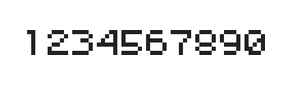 5×6数字点阵字体 ddN56AB1594