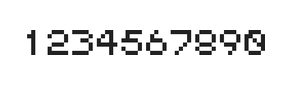 5×6数字点阵字体 ddN56AB1603