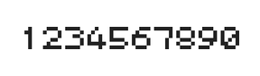 5×6数字点阵字体 ddN56AB1606