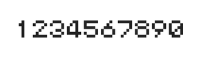 5×6数字点阵字体 ddN56AB1610