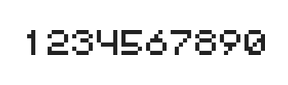 5×6数字点阵字体 ddN56AB1613