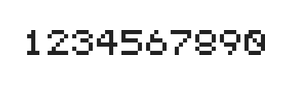 5×6数字点阵字体 ddN56AB1614