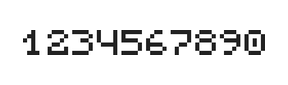 5×6数字点阵字体 ddN56AB1618