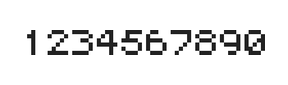 5×6数字点阵字体 ddN56AB1627