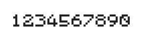 5×6数字点阵字体 ddN56AB1630