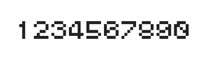 5×6数字点阵字体 ddN56AB1641