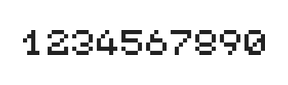5×6数字点阵字体 ddN56AB1644