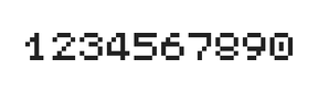 5×6数字点阵字体 ddN56AB1648
