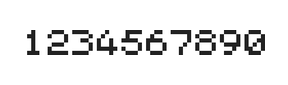 5×6数字点阵字体 ddN56AB1651