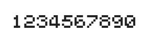 5×6数字点阵字体 ddN56AB1656