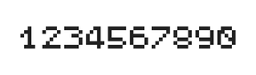 5×6数字点阵字体 ddN56AB1664