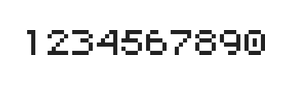 5×6数字点阵字体 ddN56AB1669