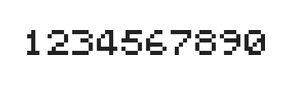 5×6数字点阵字体 ddN56AB1680