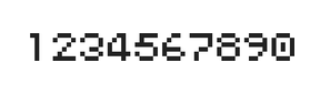 5×6数字点阵字体 ddN56AB1683