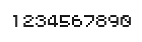 5×6数字点阵字体 ddN56AB1694