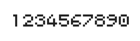 5×6数字点阵字体 ddN56AB1699
