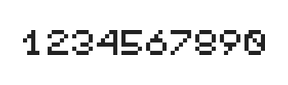 5×6数字点阵字体 ddN56AB1705