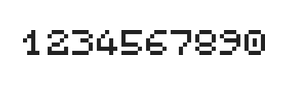 5×6数字点阵字体 ddN56AB1720