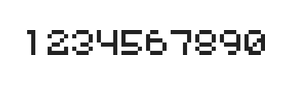 5×6数字点阵字体 ddN56AB1722
