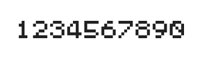 5×6数字点阵字体 ddN56AB1725