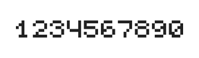 5×6数字点阵字体 ddN56AB1761