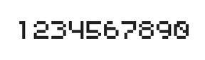 5×6数字点阵字体 ddN56AB1775